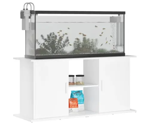 Akvārija Statīvs, Balts, 121X41X58 Cm, Inženierijas Koks Vidaxl