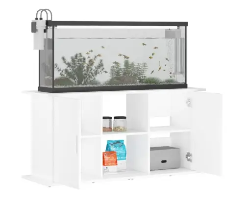 Akvārija Statīvs, Balts, 121X41X58 Cm, Inženierijas Koks Vidaxl