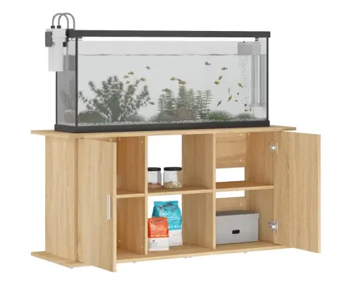 Akvārija Statīvs, Ozolkoka, 121X41X58 Cm, Inženierijas Koks Vidaxl
