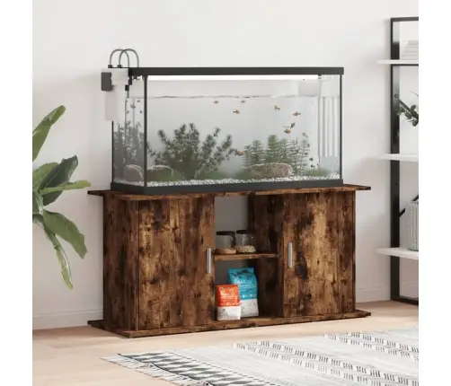 Akvārija Statīvs, Ozola Krāsa, 121X41X58 Cm, Inženierijas Koks Vidaxl