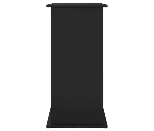 Akvariumo Stovas, Juodos Spalvos, 81X36X73cm Apdirbta Mediena