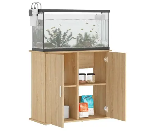 Akvaariumialus Sonoma Tamm 81 X 36 X 73 Cm Töödeldud Puit