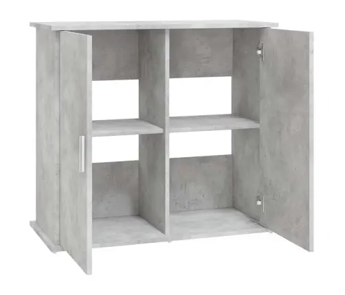 Akvariumo Stovas, Betono Pilkas, 81X36X73cm Inžinerinė Mediena