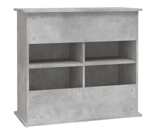 Akvariumo Stovas, Betono Pilkas, 81X36X73cm Inžinerinė Mediena