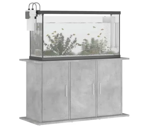Akvariumo Stovas, Betono Pilkas, 101X41X58cm Inžinerinė Mediena