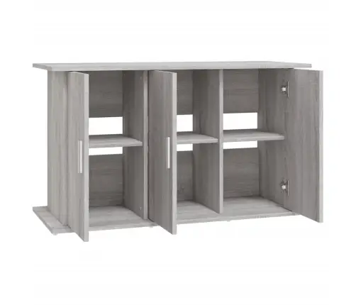 Akvariumo Stovas, Pilkas Ąžuolo, 101X41X58cm Apdirbta Mediena