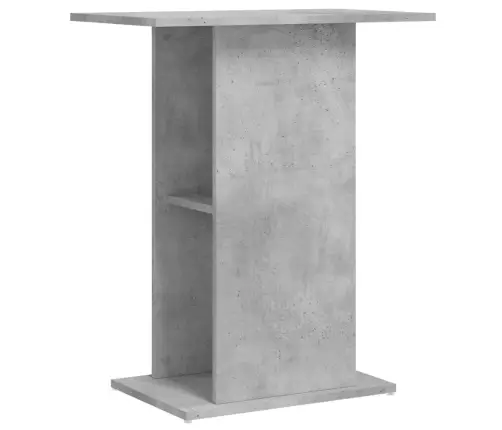 Akvariumo Stovas, Betono Pilkas, 60,5X36X72,5 cm Inžinerinė Mediena