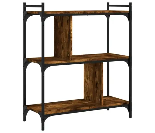 Raamaturiiul 3 Korrust, Suitsutamm, 76 X 32 X 88 cm Tehispuit