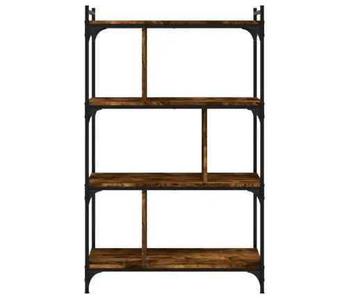 Raamaturiiul 4 Korrust, Suitsutamm, 76X32X123 cm Tehispuit