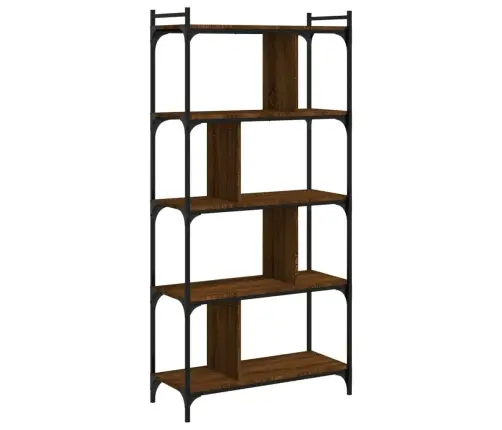 Grāmatu Plaukts, 5 Līmeņi, Brūns, 76X32X158 Cm, Koks Vidaxl