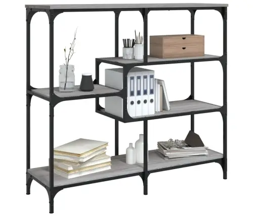 Konsoles Galdiņš, Pelēcīgs, 103X32X95 Cm, Inženierijas Koks Vidaxl