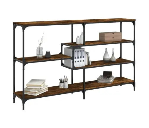 Konsoles Galdiņš, Kvēpināta Ozolkoka, 160X32X95 Cm, Koks Vidaxl