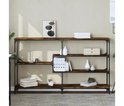 Konsoles Galdiņš, Kvēpināta Ozolkoka, 160X32X95 Cm, Koks Vidaxl