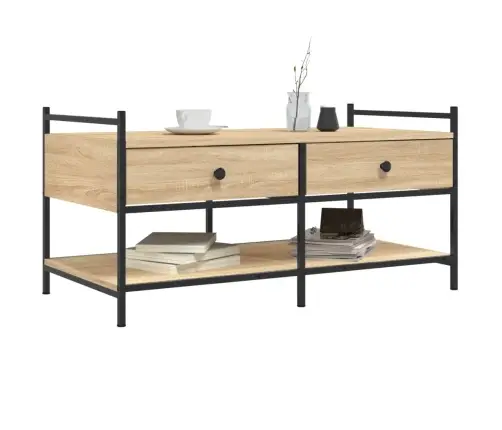 Kafijas Galdiņš, Ozola Krāsa, 99X50X50 Cm, Inženierijas Koks Vidaxl