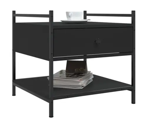 Kafijas Galdiņš, Melns, 50X50X50 Cm, Inženierijas Koks Vidaxl