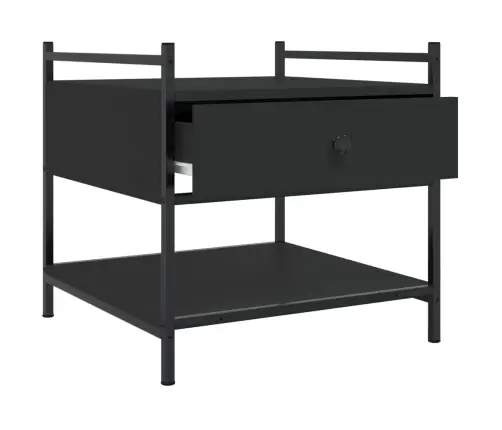 Kafijas Galdiņš, Melns, 50X50X50 Cm, Inženierijas Koks Vidaxl