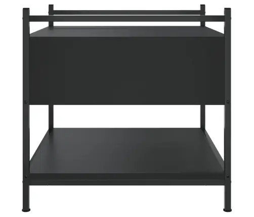 Kafijas Galdiņš, Melns, 50X50X50 Cm, Inženierijas Koks Vidaxl