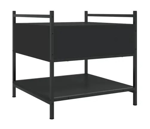 Kafijas Galdiņš, Melns, 50X50X50 Cm, Inženierijas Koks Vidaxl