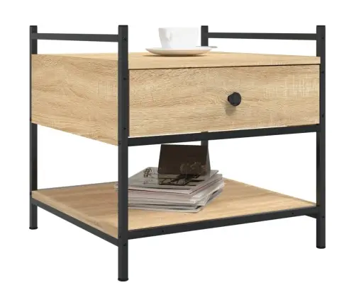 Kafijas Galdiņš, Ozolkoka Krāsa, 50X50X50 Cm, Inženierijas Koks Vidaxl