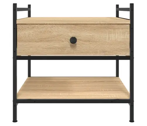 Kafijas Galdiņš, Ozolkoka Krāsa, 50X50X50 Cm, Inženierijas Koks Vidaxl