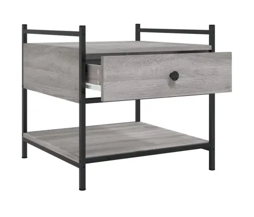 Kafijas Galdiņš, Pelēka Ozola, 50X50X50 Cm, Inženierijas Koks Vidaxl