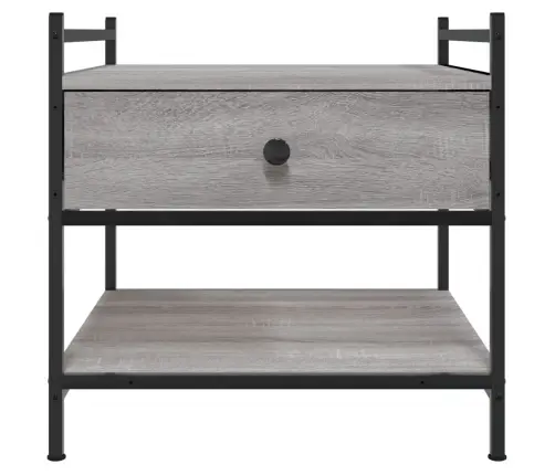 Kafijas Galdiņš, Pelēka Ozola, 50X50X50 Cm, Inženierijas Koks Vidaxl