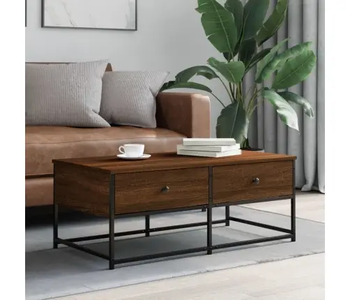 Kafijas Galdiņš, Koka Krāsa, 100X51X40 Cm, Inženierijas Koks Vidaxl