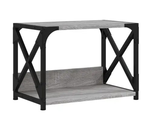 Printera Statīvs, 2 Līmeņi, Pelēks, 44X26X31,5 Cm, Koks Vidaxl