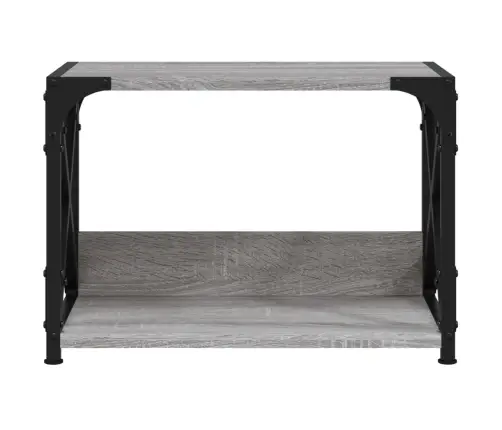 Printera Statīvs, 2 Līmeņi, Pelēks, 44X26X31,5 Cm, Koks Vidaxl