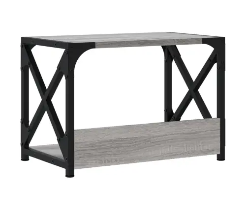 Printera Statīvs, 2 Līmeņi, Pelēks, 44X26X31,5 Cm, Koks Vidaxl