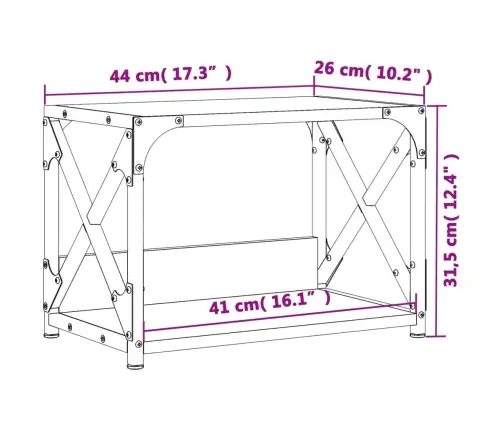 Printera Statīvs, 2 Līmeņi, Brūns, 44X26X31,5 Cm, Koks Vidaxl