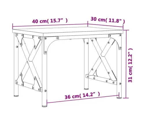 Printerialus, Hall Sonoma 40X30X31 Cm Tehispuit