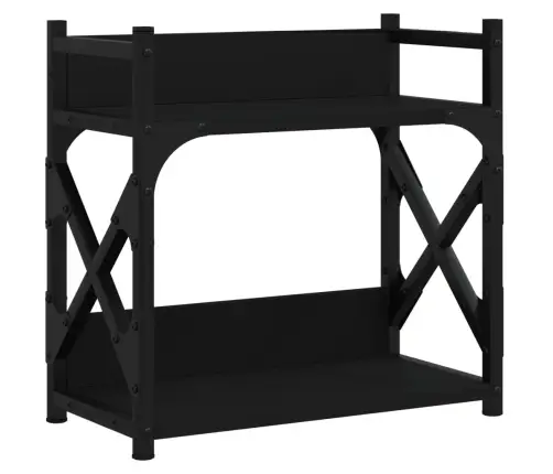 Printera Statīvs, 2 Līmeņi, Melns, 40X20X40 Cm, Koks Vidaxl