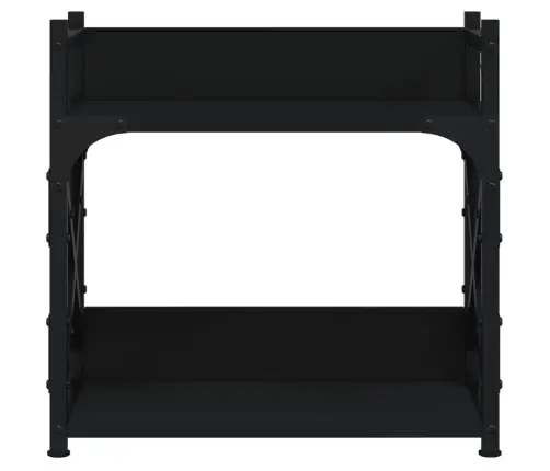Printera Statīvs, 2 Līmeņi, Melns, 40X20X40 Cm, Koks Vidaxl
