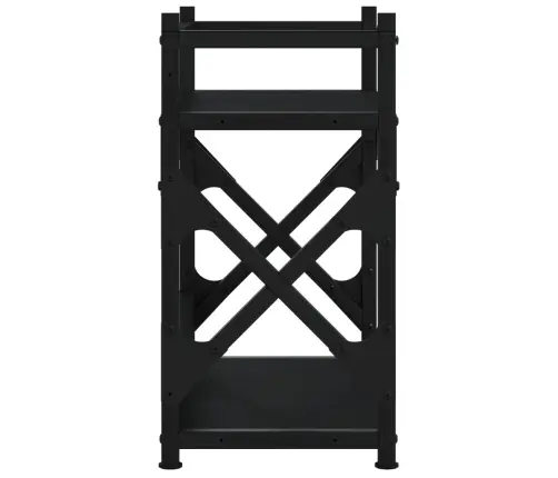 Printera Statīvs, 2 Līmeņi, Melns, 40X20X40 Cm, Koks Vidaxl