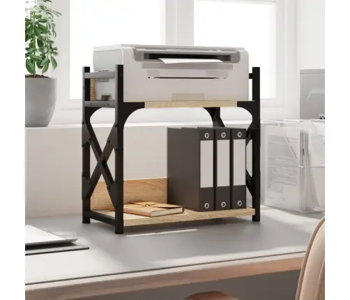 Printera Statīvs, 2 Līmeņi, Ozola Krāsa, 40X20X40 Cm, Koks Vidaxl