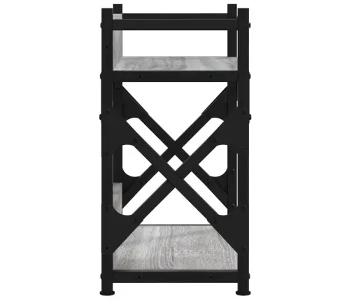 Printera Statīvs, 2 Līmeņi, Pelēks, 40X20X40 Cm, Koks Vidaxl