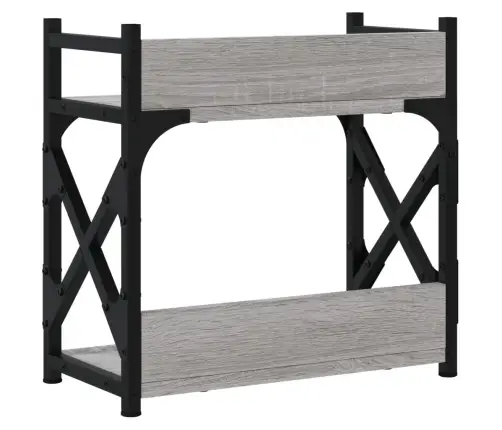 Printera Statīvs, 2 Līmeņi, Pelēks, 40X20X40 Cm, Koks Vidaxl