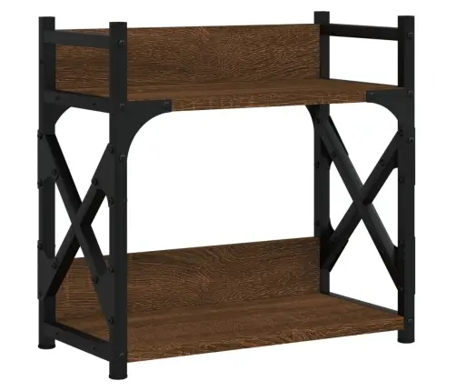 Printera Statīvs, 2 Līmeņi, Brūns Ozols, 40X20X40 Cm, Koks Vidaxl