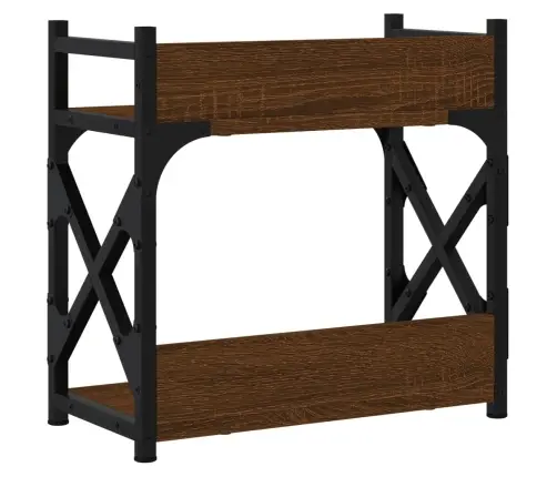 Printera Statīvs, 2 Līmeņi, Brūns Ozols, 40X20X40 Cm, Koks Vidaxl