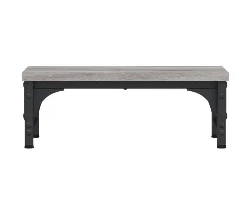 Monitora Paliktnis, Pelēks, 37X23X14 Cm, Inženierijas Koks Vidaxl