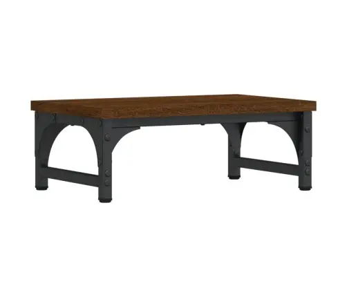 Monitoriaus Stovas, Rudas Ąžuolo, 37X23X14cm Apdirbta Mediena