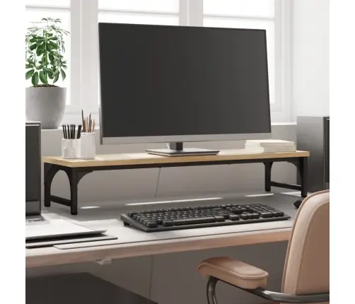 Monitorialus, Sonoma Tamm, 85X23X15,5 cm Tehispuit