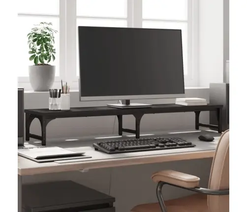 Monitorialus, Must, 105X23X15,5 cm Tehispuit