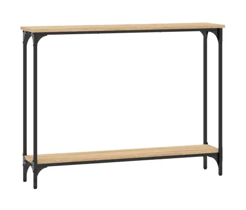 Konsoles Galdiņš, Koka Krāsa, 100X22,5X75 Cm, Inženierijas Koks Vidaxl