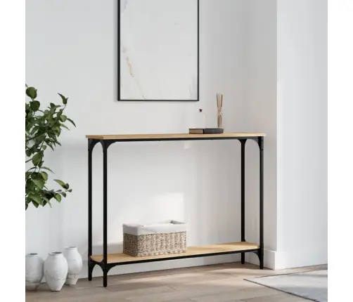 Konsoles Galdiņš, Koka Krāsa, 100X22,5X75 Cm, Inženierijas Koks Vidaxl