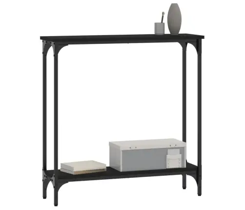 Konsoles Galdiņš, Melns, 75X22,5X75 Cm, Inženierijas Koks Vidaxl