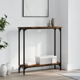 Konsoles Galdiņš, Ozolkoka, 75X22,5X75 Cm, Inženierijas Koks Vidaxl