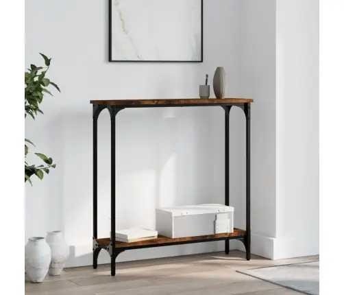 Konsoles Galdiņš, Ozolkoka, 75X22,5X75 Cm, Inženierijas Koks Vidaxl