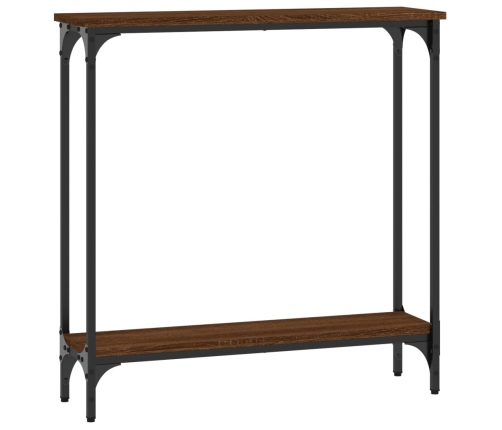 Konsoles Galdiņš, Brūna Koka, 75X22,5X75 Cm, Inženierijas Koks Vidaxl
